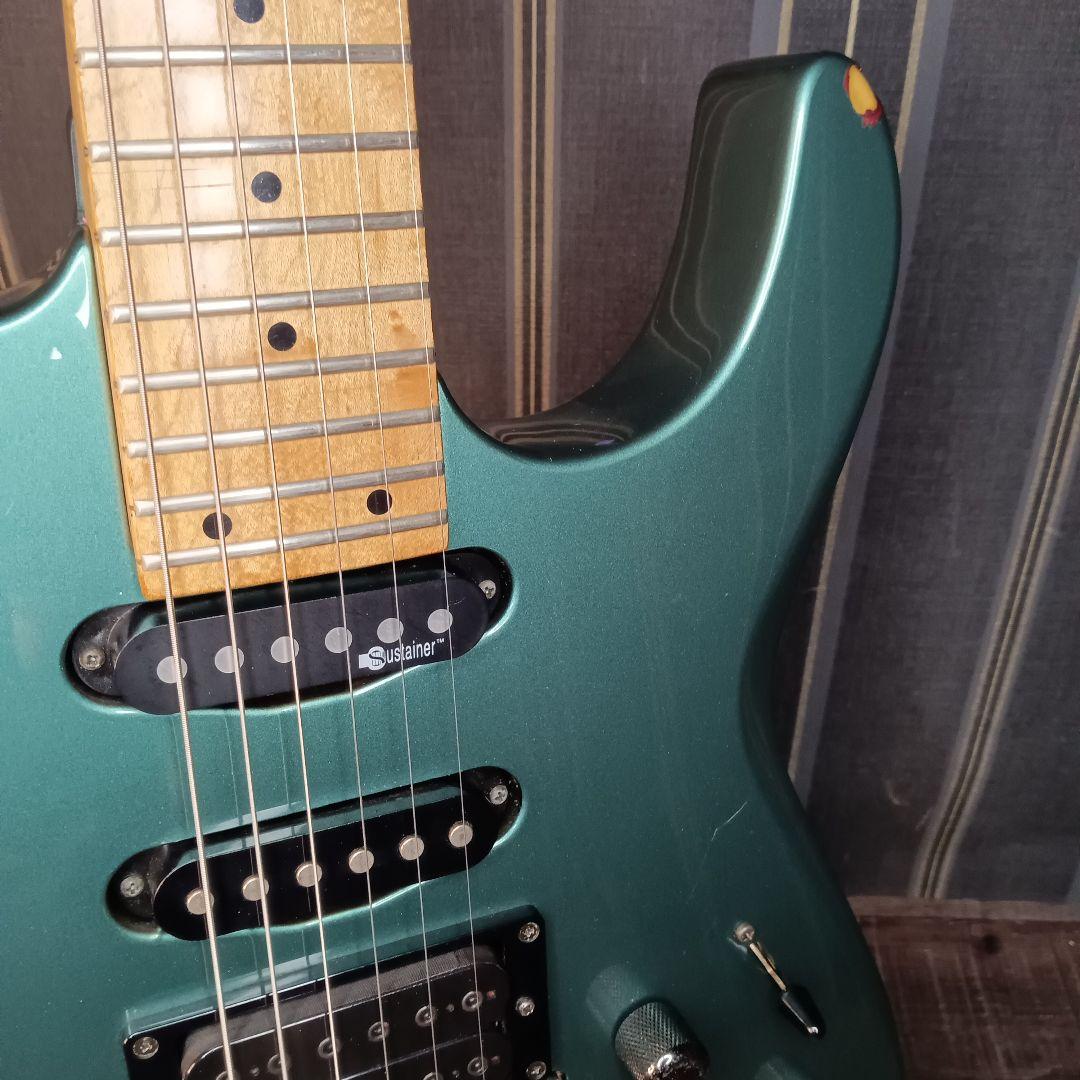 希少 グリーン Fernandes FR-55S サスティナー エレキギター