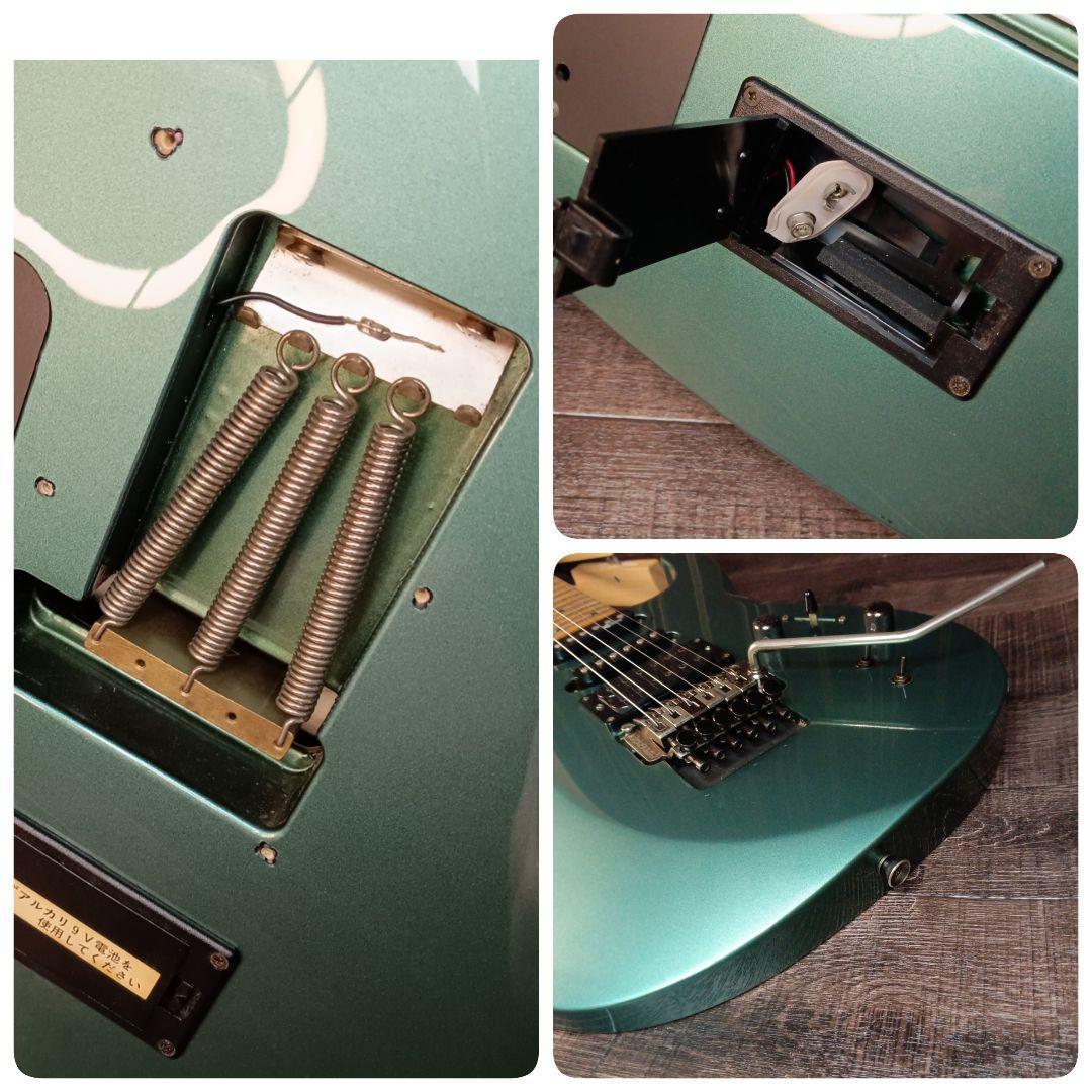 希少 グリーン Fernandes FR-55S サスティナー エレキギター