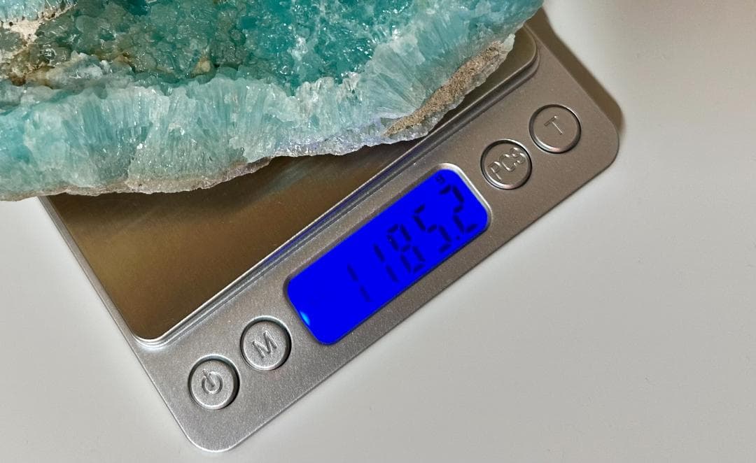 1185g ブルーアラゴナイト 原石 クラスター アフガニスタン産