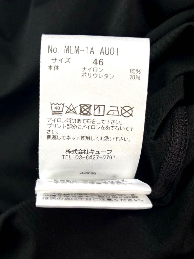 美品 MARK&LONA モックネック　長袖カットソー　　46 ブラック