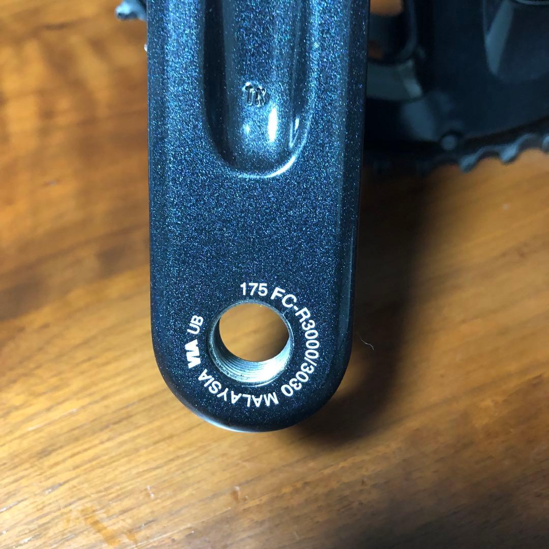 【美品】シマノクランク50-34　SORA 175mm