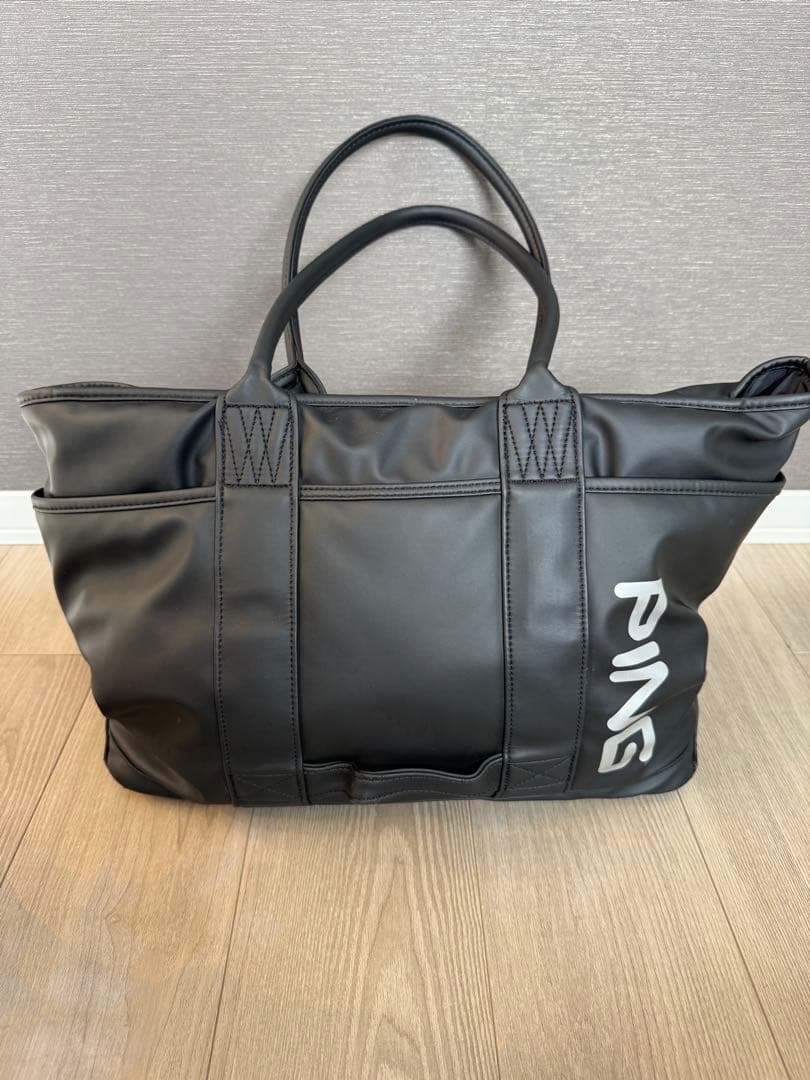 【美品】PING　ピン　ゴルフ トートバック　大容量　ブラック