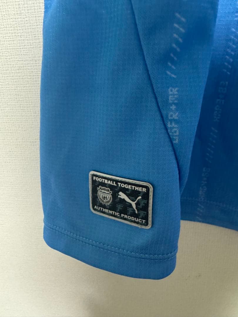 PUMA 水色 サッカーシャツ オーセンティック