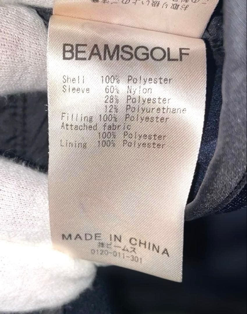 BEAMS GOLF ビームスゴルフ　薄手中綿切り替え袖ストレッチ　Sサイズ