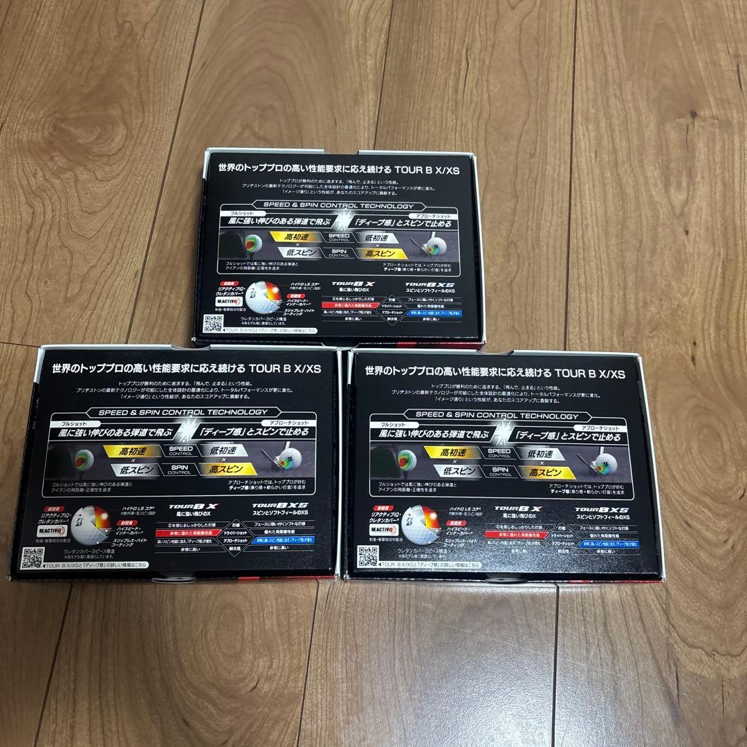 ブリヂストン ゴルフボールTOUR B X 3箱セット