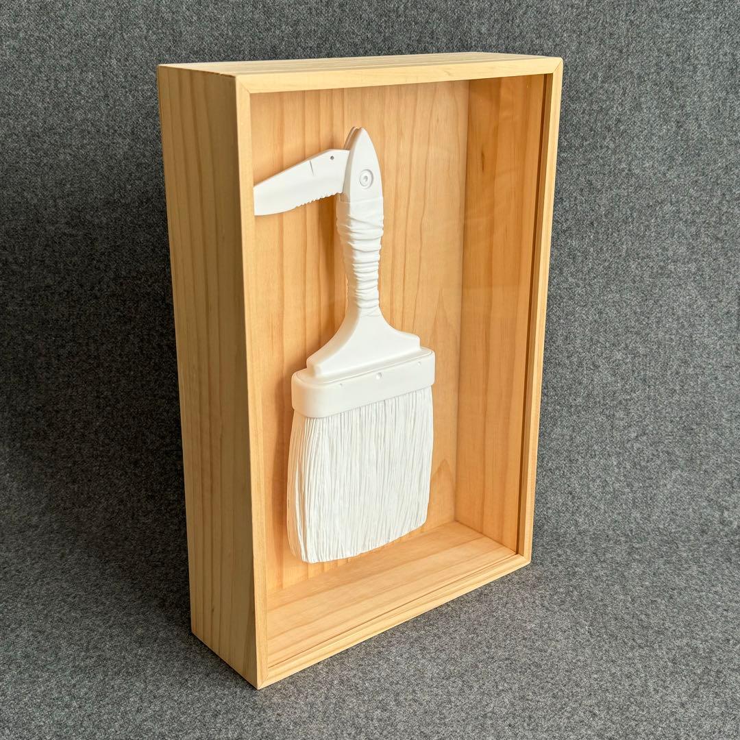 WKインターアクト　ブラシナイフ　サイン入り　レア　オブジェ　インテリア　額装