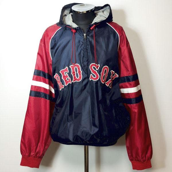 レッドソックス プルオーバーパーカー M ナイロンジャケット 両面ロゴ MLB