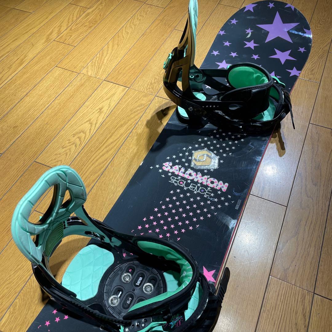 【値下げ】salomonサロモンSEQUENCE140cm2点セット初中級向け