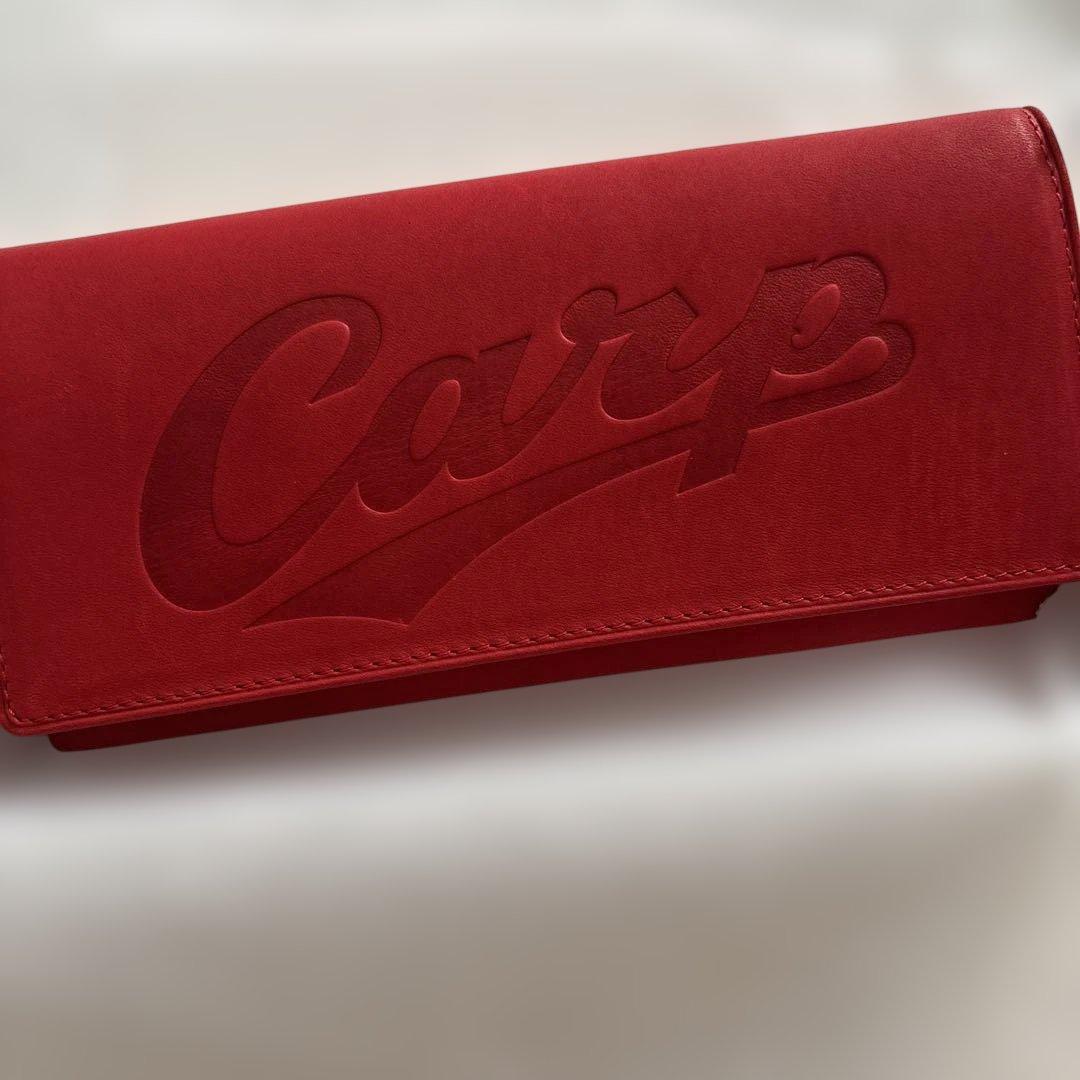 レア！Mizuno Carpロゴ 財布 レッド