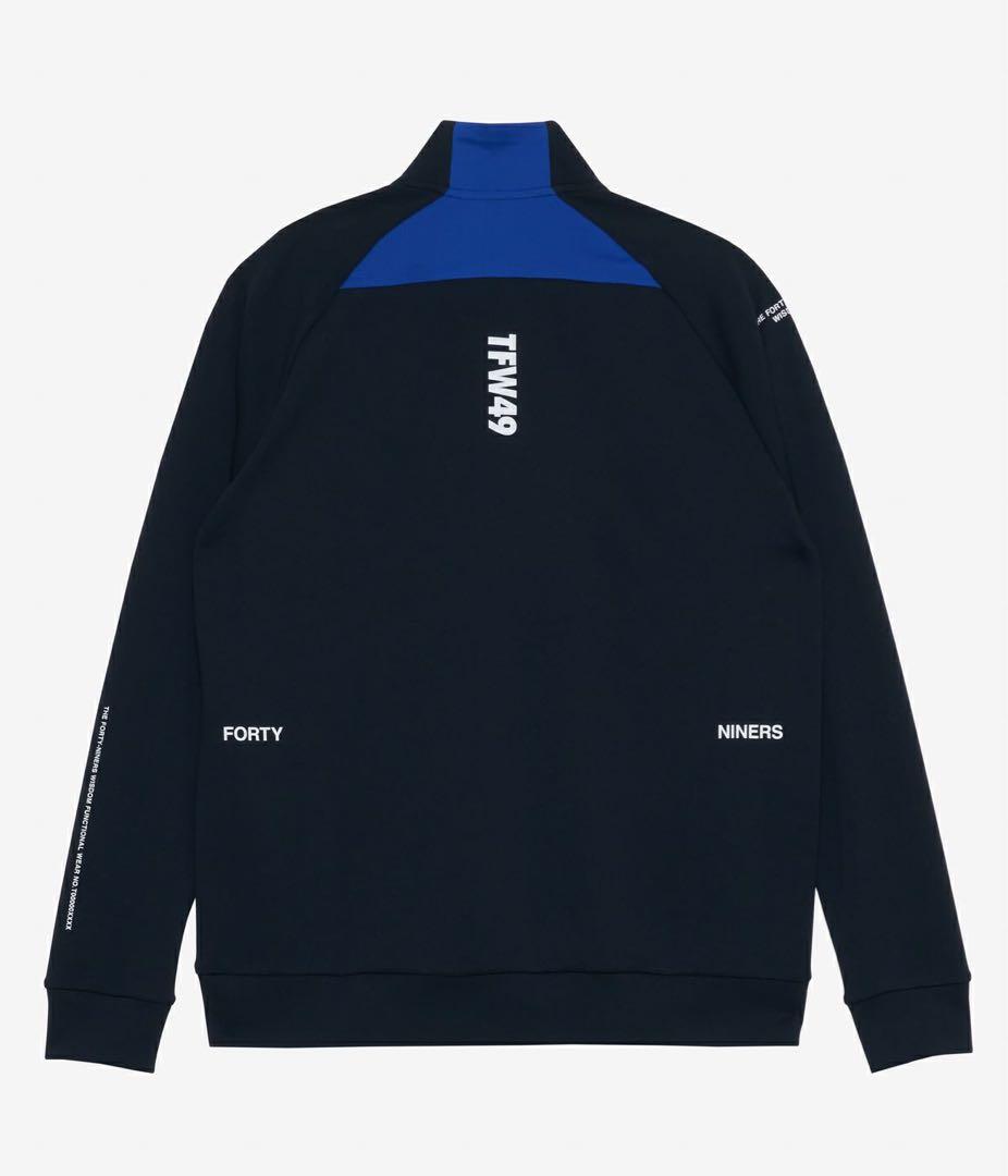 TFW49 MOCK NECK HALF ZIP L/S TEEブラックLサイズ