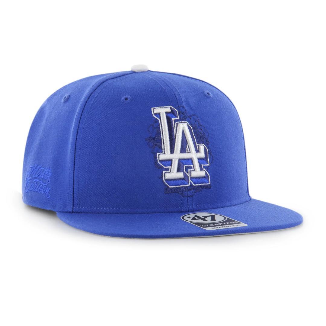 MC LA DODGERS 47 GRAFFITI CAP BLUE 帽子 青
