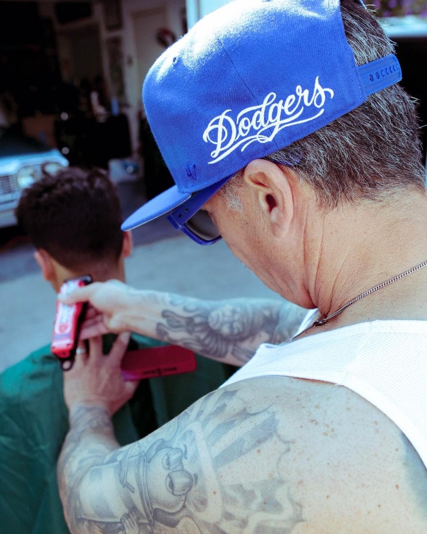 MC LA DODGERS 47 GRAFFITI CAP BLUE 帽子 青