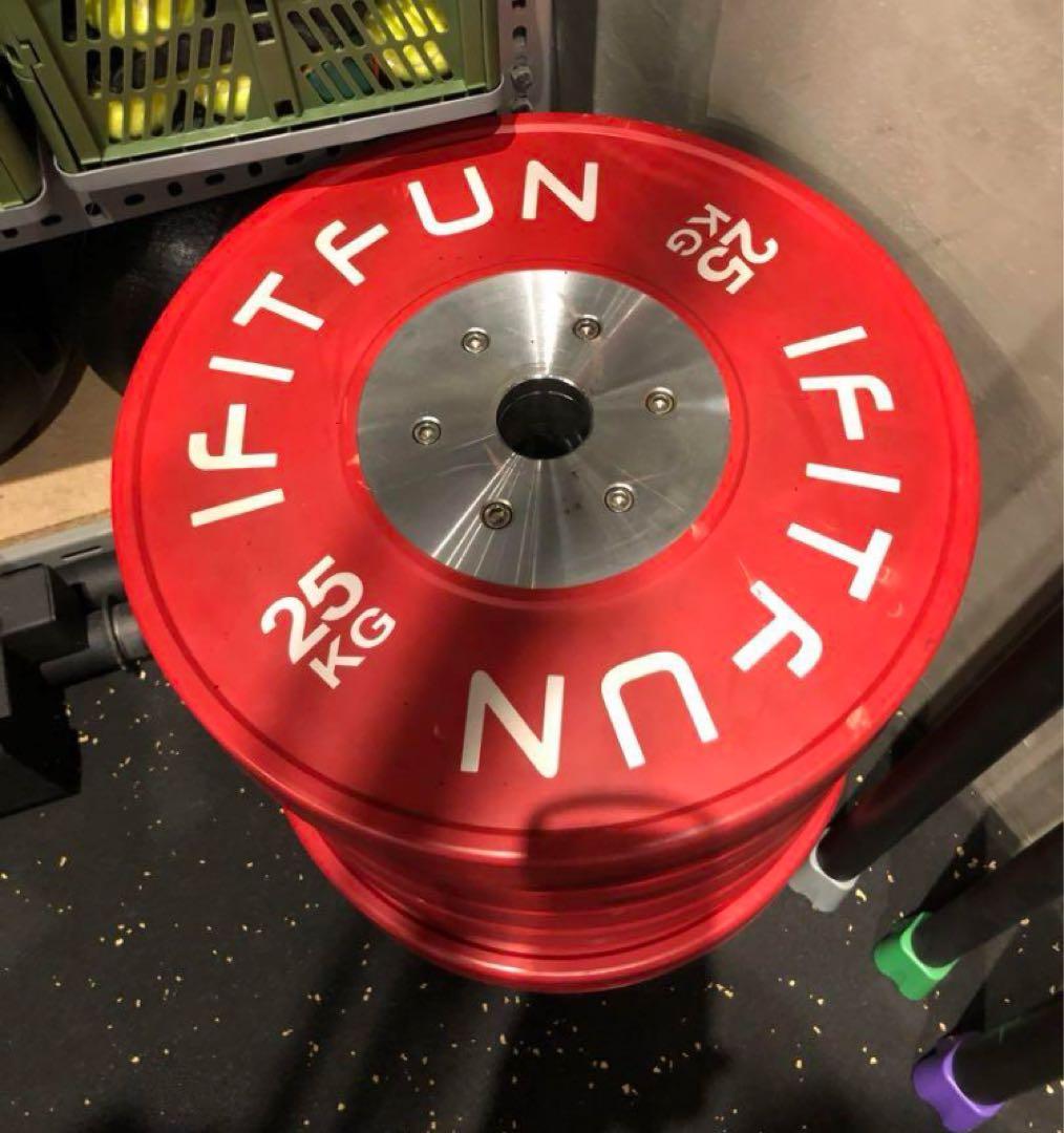 IFITFUN バーベル　プレート 25 kg 4枚　引き取り専用　4枚です！