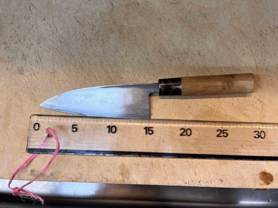 出刃包丁 約15cm 木製ハンドル