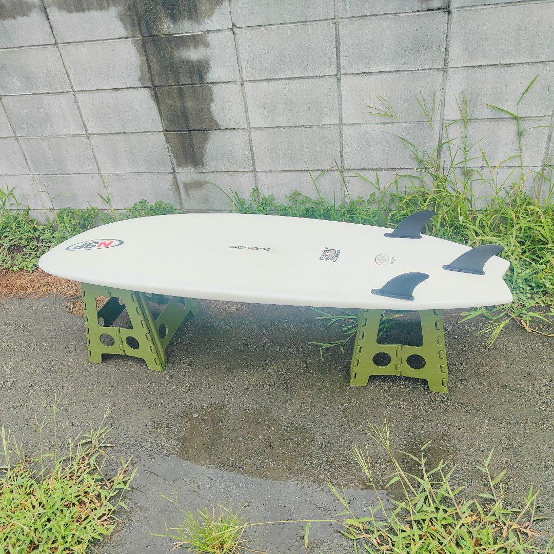 【極美品】NSP ショートボード 5’6” フィッシュテール 付属品完備 送料込