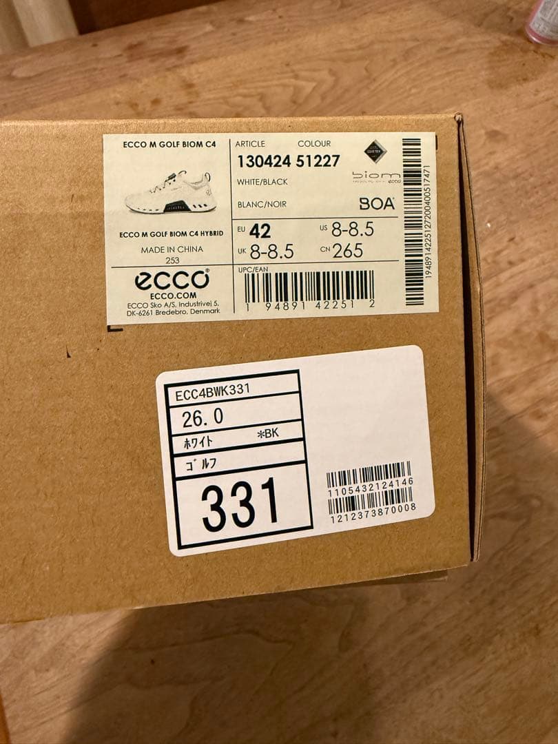 ECCO GOLF BIOM C4 ゴルフシューズ 42 26.0〜26.5