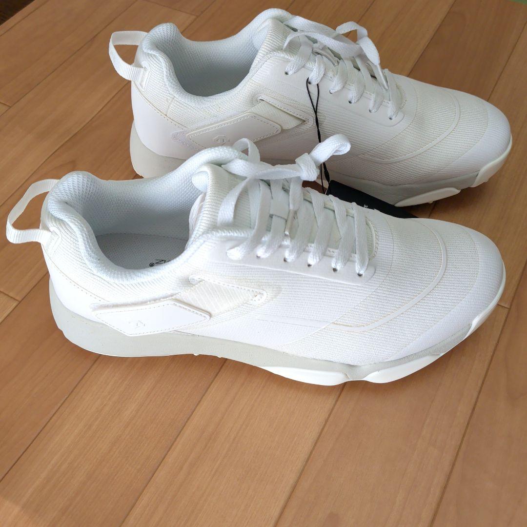 新品　デサントゴルフシューズ（白）26センチ
