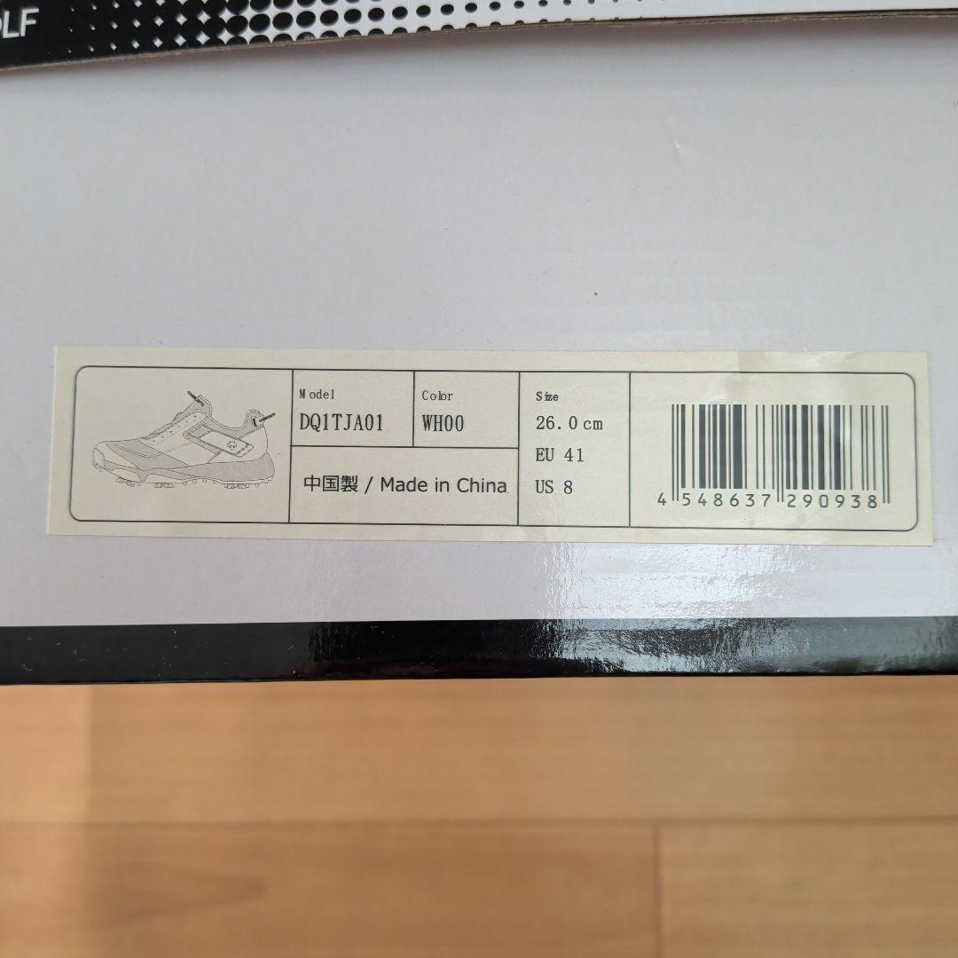 新品　デサントゴルフシューズ（白）26センチ