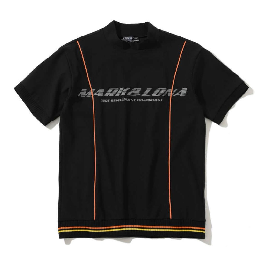 新品 ★ MARK&LONA モックネック シャツ 黒 マーク&ロナ 正規品