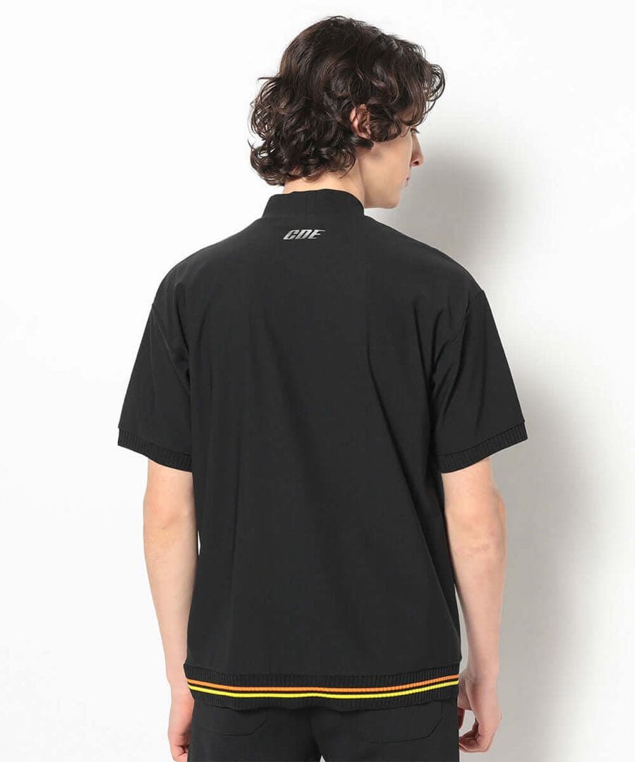 新品 ★ MARK&LONA モックネック シャツ 黒 マーク&ロナ 正規品