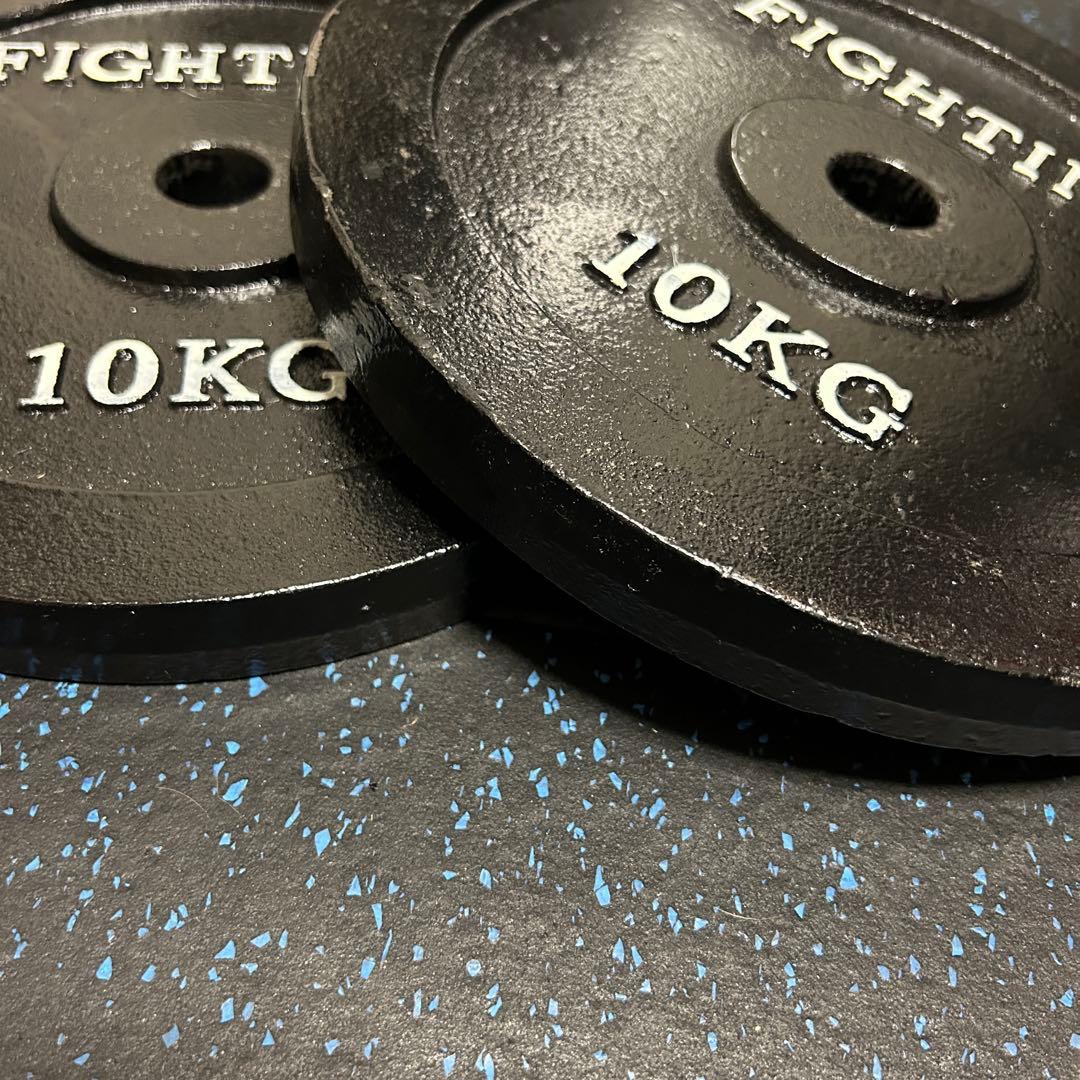 ファイティングロード 28mm径アイアンプレート 10kg×2枚　アイロテック