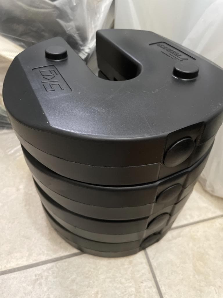 *5kg×4枚★ ウエイト タープテント 汚れもサッと拭ける 総重量20kg