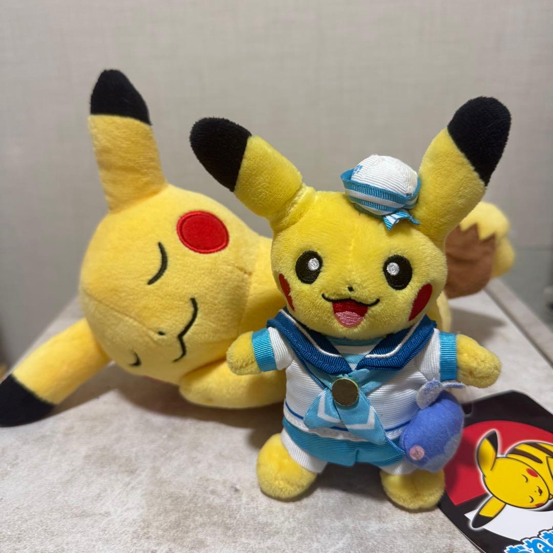 ピカチュウ　ぬいぐるみ、キーホルダーセット