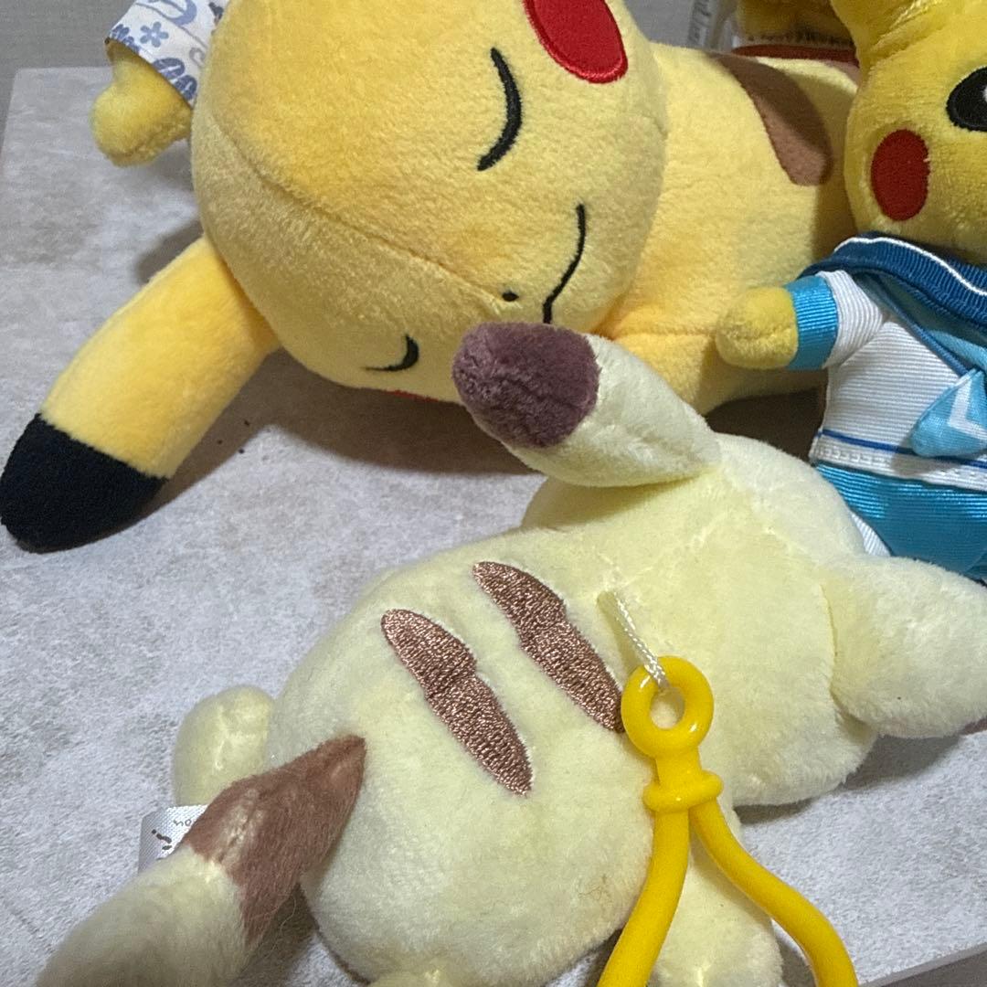 ピカチュウ　ぬいぐるみ、キーホルダーセット