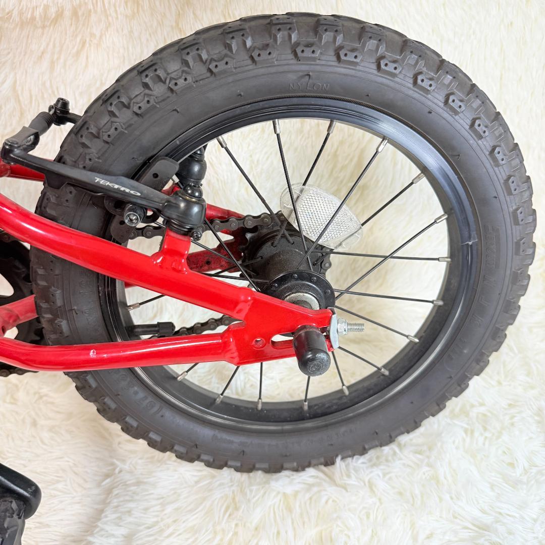 【送料込み】ヨツバサイクル ヒーローレッド 14インチ
