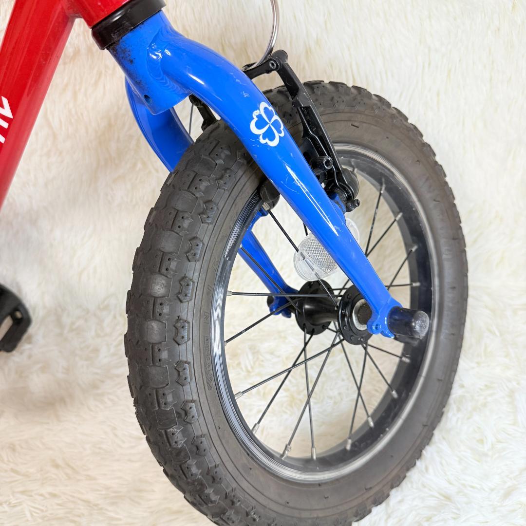 【送料込み】ヨツバサイクル ヒーローレッド 14インチ