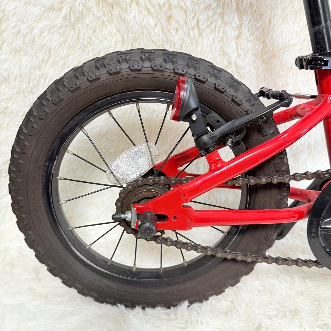 【送料込み】ヨツバサイクル ヒーローレッド 14インチ