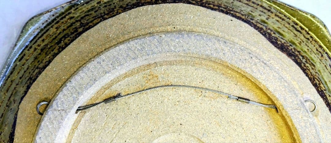 鳥文八角陶額 (未使用 新品同様)