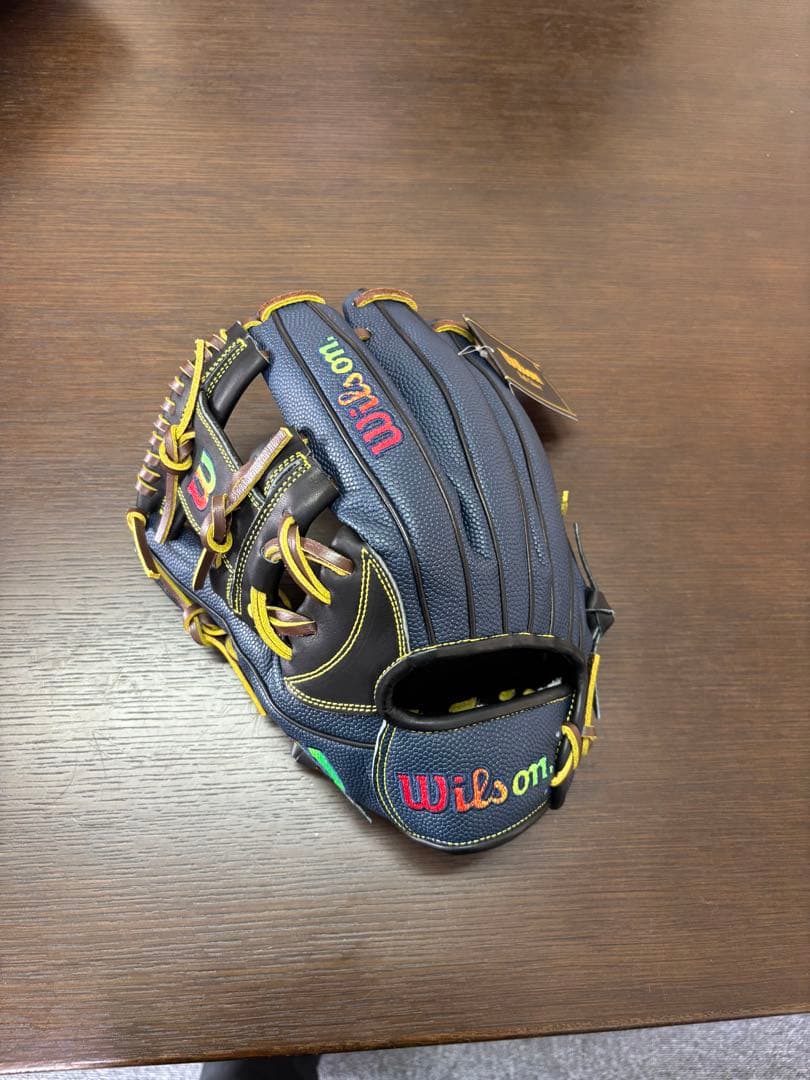 ウィルソン グローブ 87型 Wilson 軟式グローブ ネイビー 型付け無料