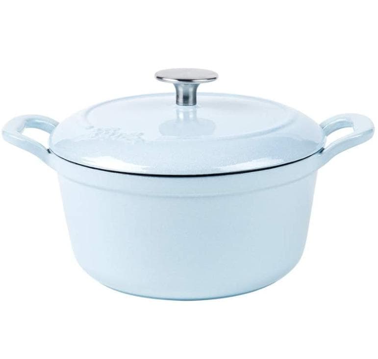 【新品】フィスラーホーロー20cm 両手鍋カレン ココット ベビーブルー