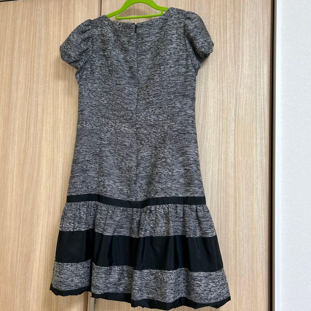M'S GRACY ワンピース 40サイズ グレーと黒のストライプ