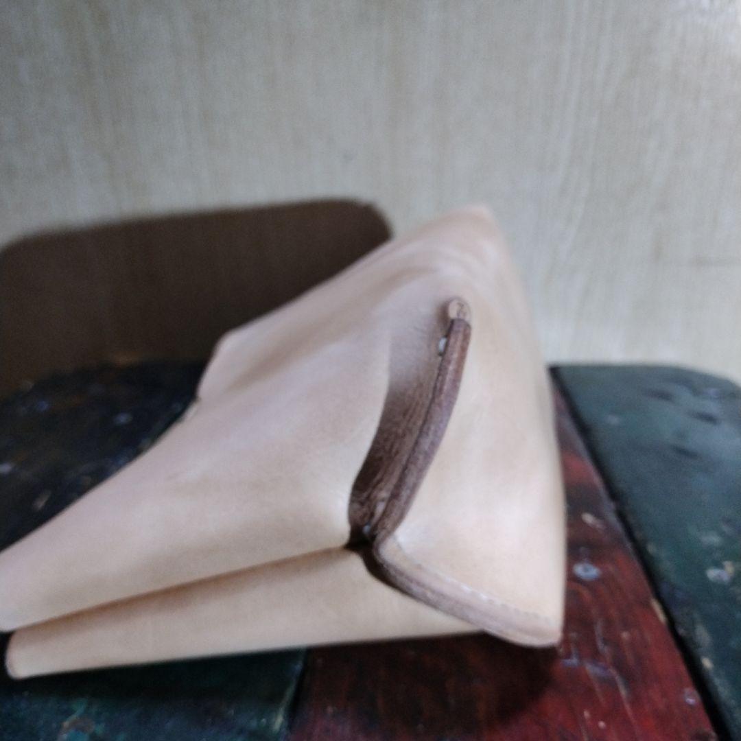 【厚革堅牢】総手縫いハンドメイド　一枚革のハンドバッグ　救急箱