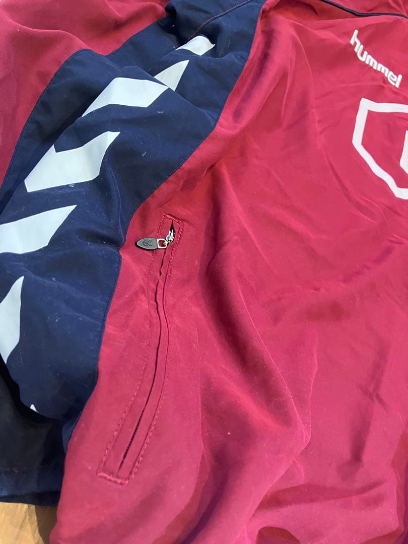 アストンヴィラ Hummel トレーニングジャケット 古着　ドリルトップ