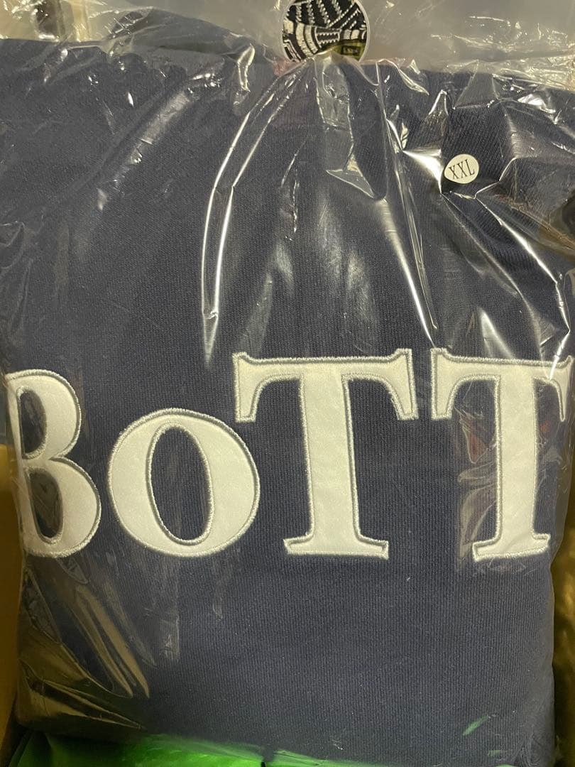 BoTT ネイビー フード付きスウェット XXL