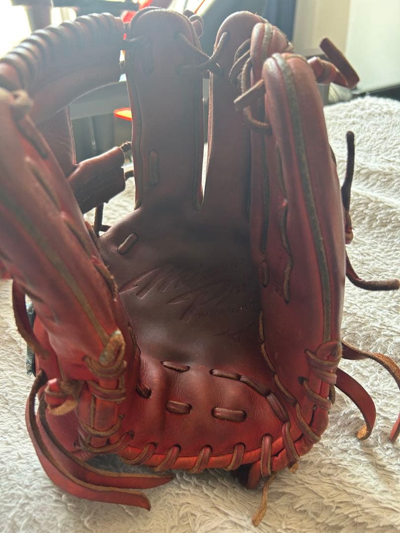 Mizuno Pro 硬式グローブ レッド