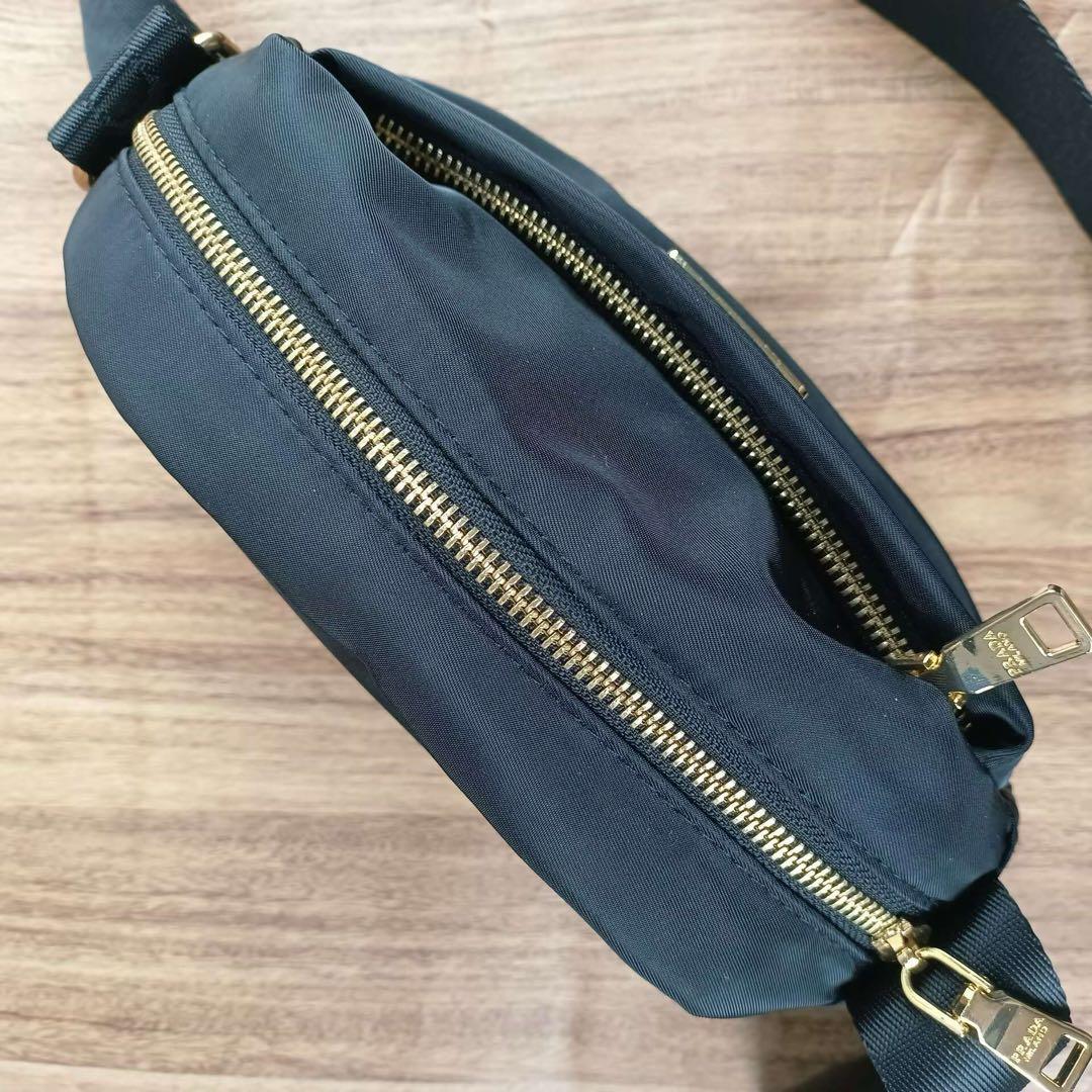 PRADA ノベルティ ブラック ショルダーバック ナイロン prd1