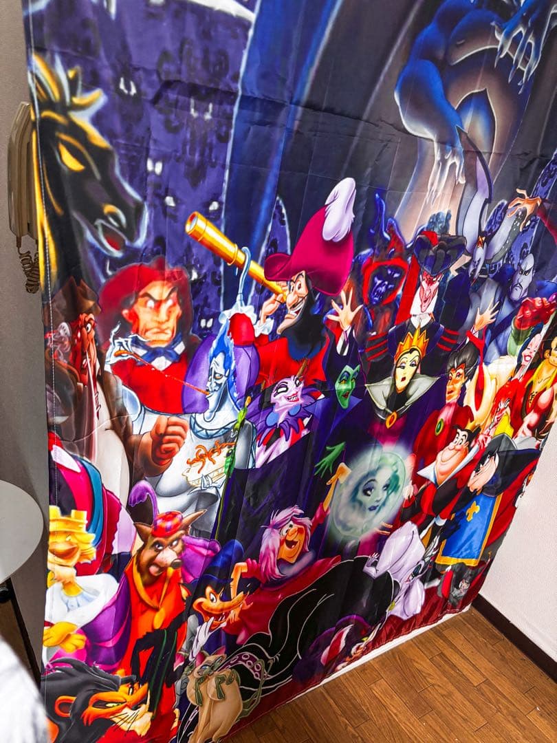 ヴィランズ　シャワーカーテン　ホーンテッドマンション　集合　ディズニー　ハデス