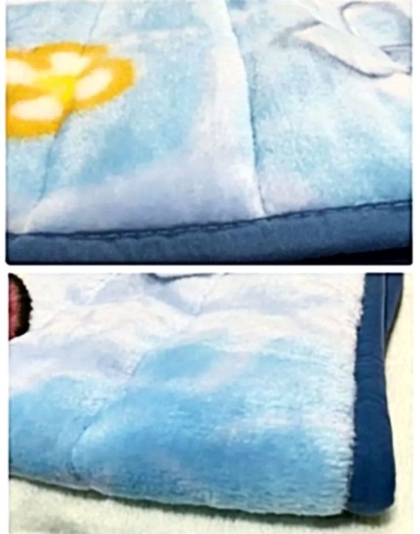 テ袋　希少　スティッチ ボア敷きパット　シングルパッド　１００cm×２０５cm