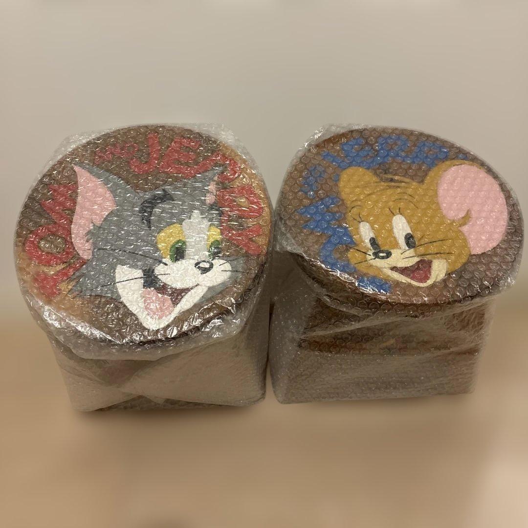 トムとジェリー　コラボ　ウッドスツール　2点セット
