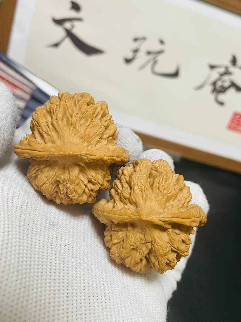 ❤️新入荷❤️No.694❤️文玩くるみ（文玩核桃） 高級希少種　秤砣