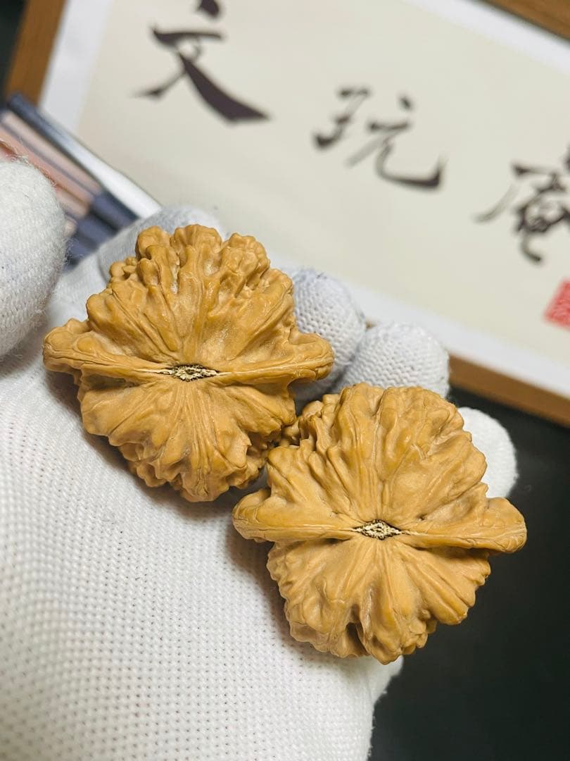 ❤️新入荷❤️No.694❤️文玩くるみ（文玩核桃） 高級希少種　秤砣