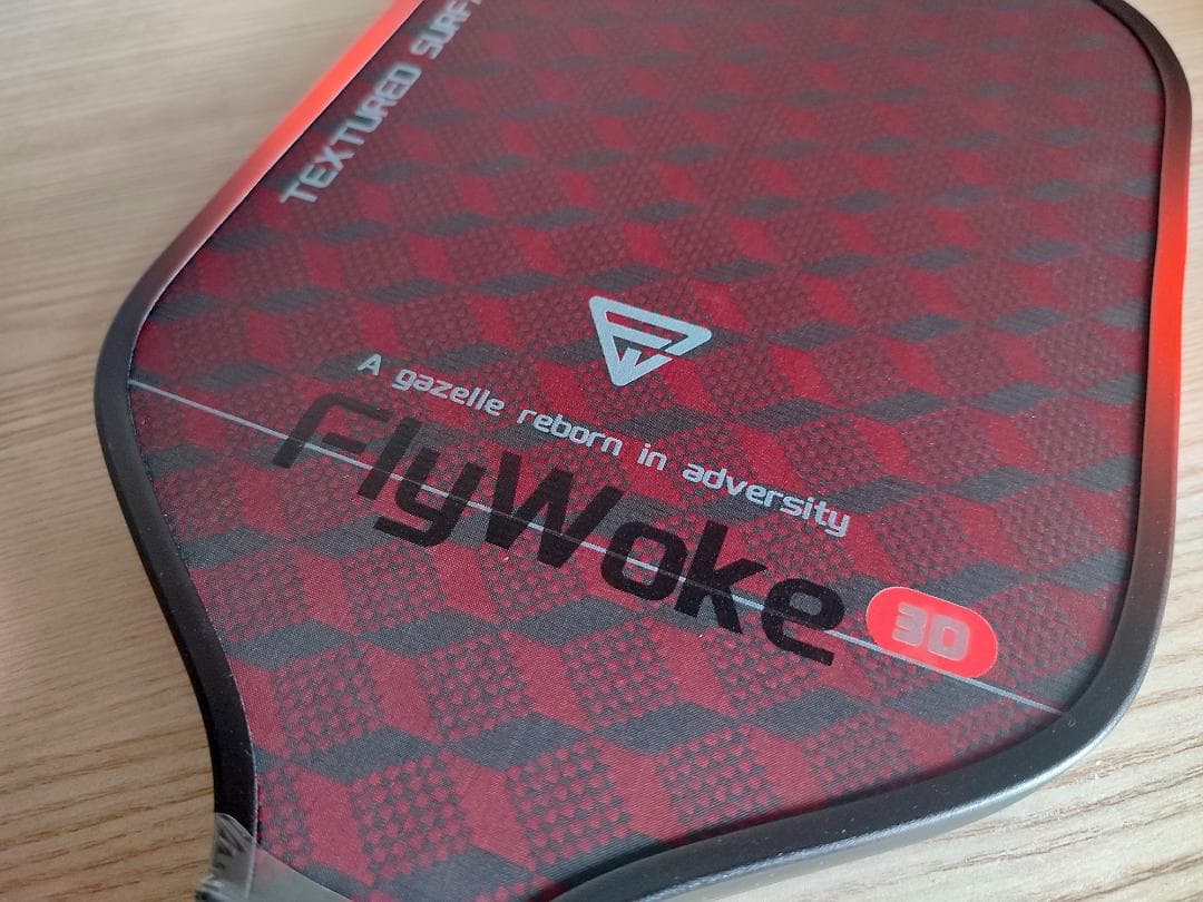 ピックルボール パドル KEVLAR ケブラー 赤い 黒 16mm Fly