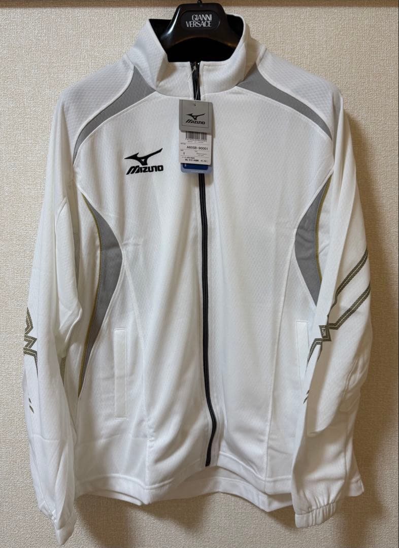 【新品タグ付】MIZUNOテクノファインジャージジャケット白XL