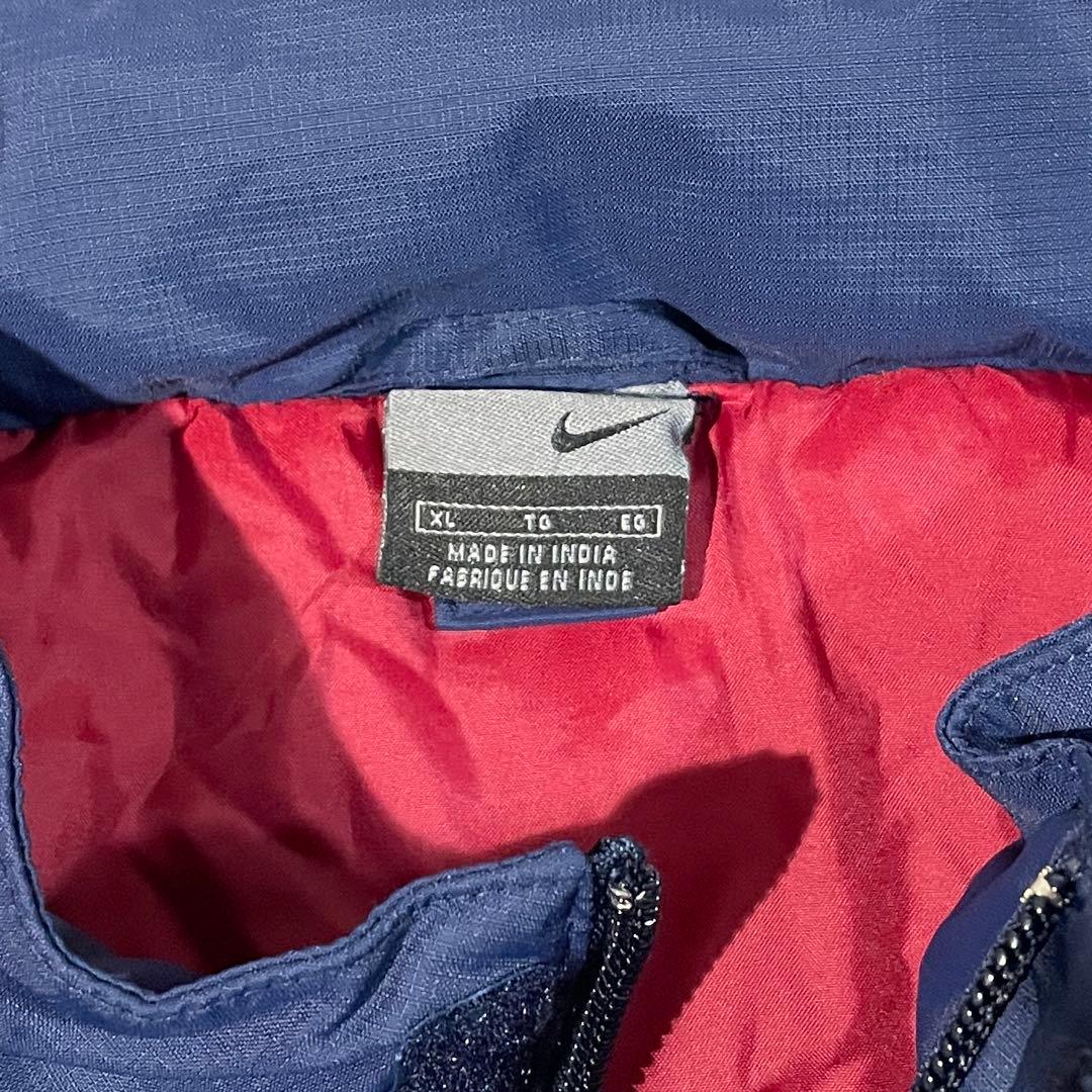 【00s!美品】NIKE FCバルセロナ 中綿ジャケット着脱ライナーベスト付XL