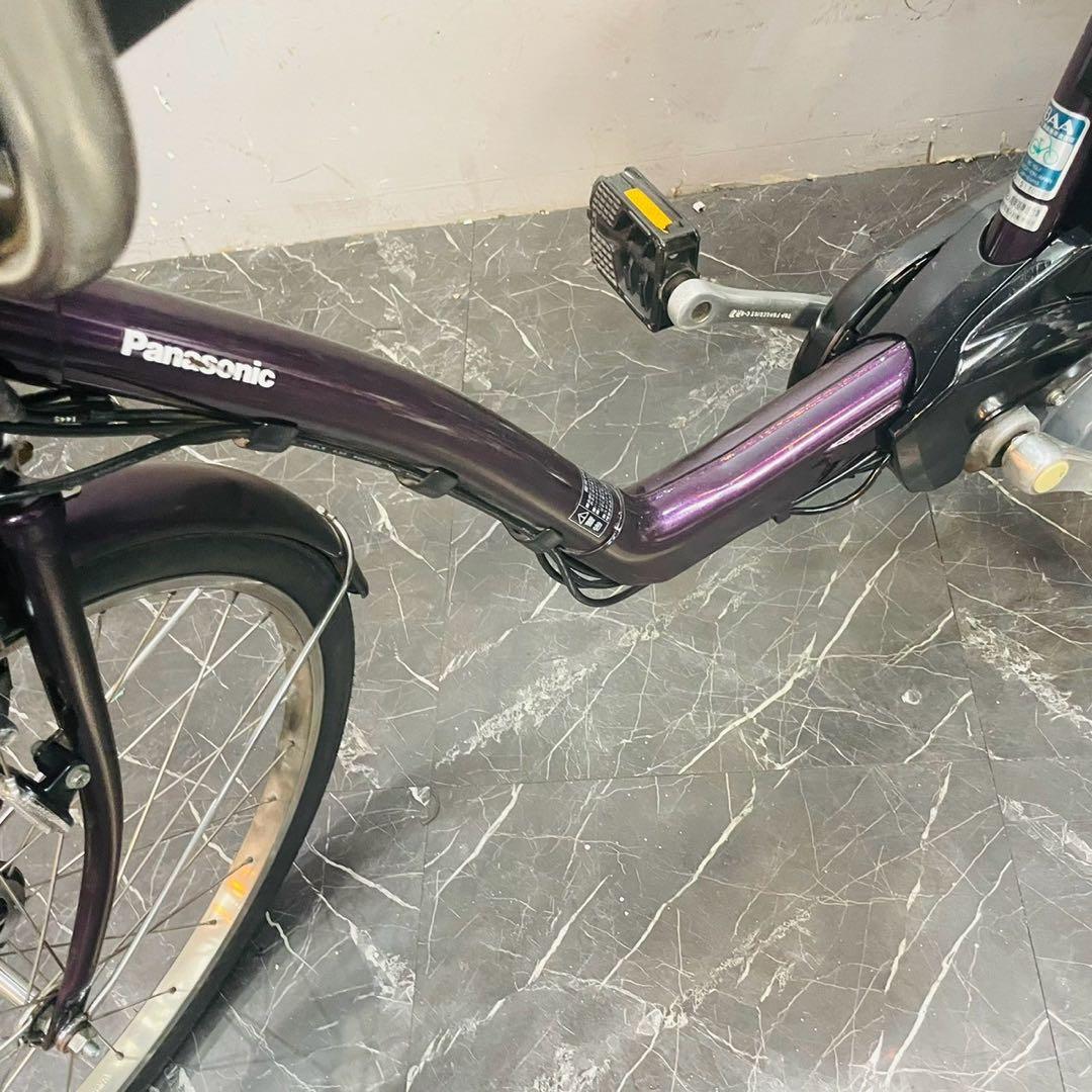 【752】子乗せ電動自転車 パナソニック Gyutto パープル
