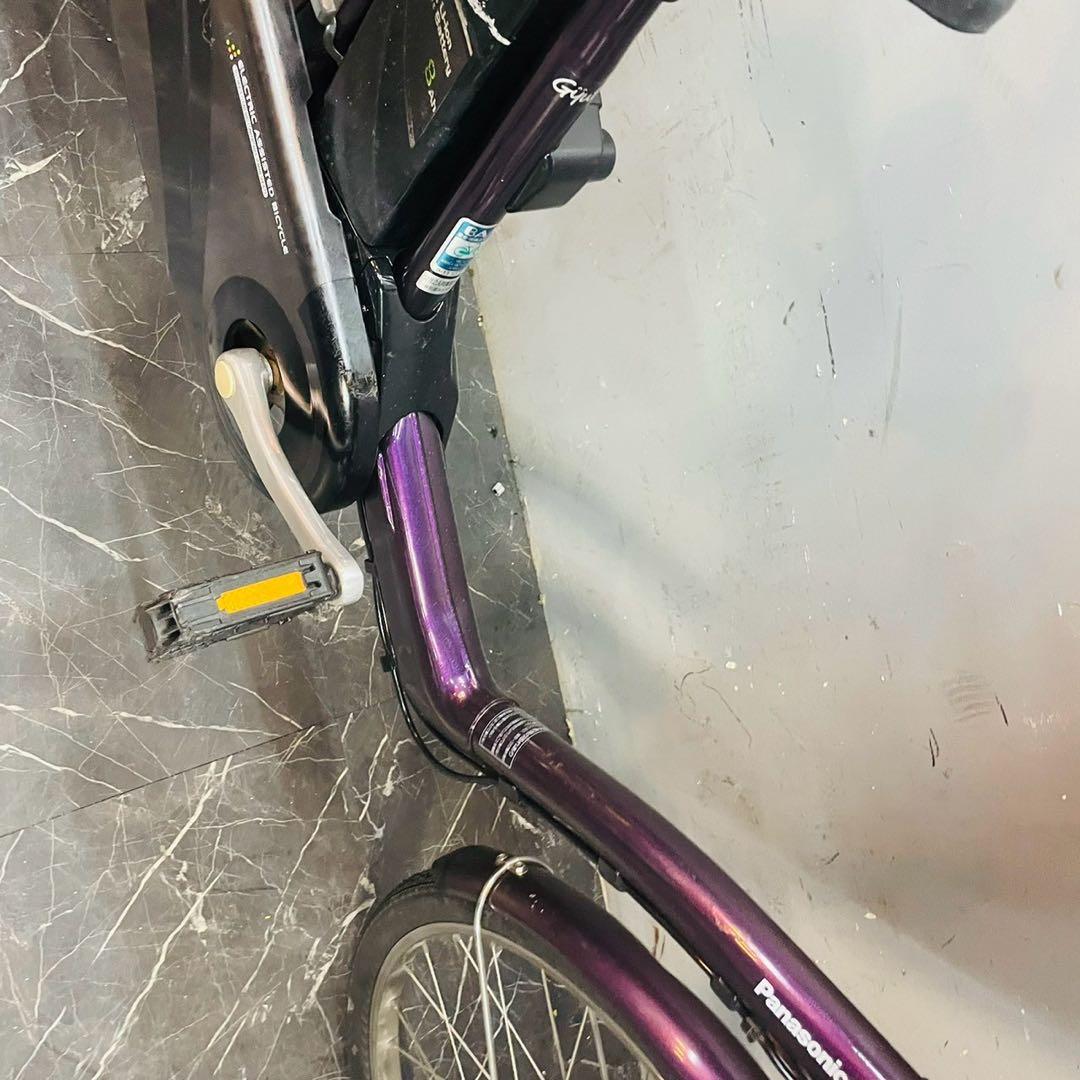 【752】子乗せ電動自転車 パナソニック Gyutto パープル